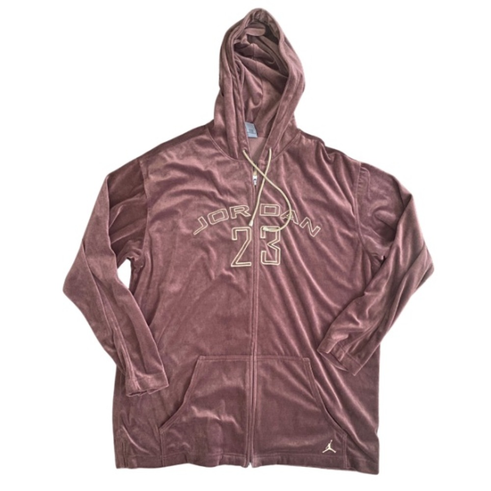 JORDAN “JORDAN 23” Men’s Brown Full Zip Up Hoodie Sweatshirt Size XXL
